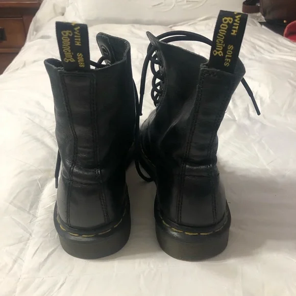 Dr. Martens Spiked Black Leather Boots - Picture 3 of 8